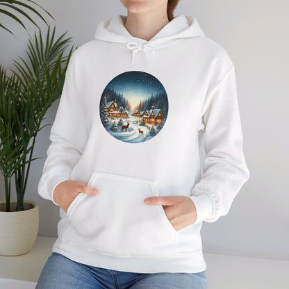 Magical Snowy Night - Hooded Sweatshirt