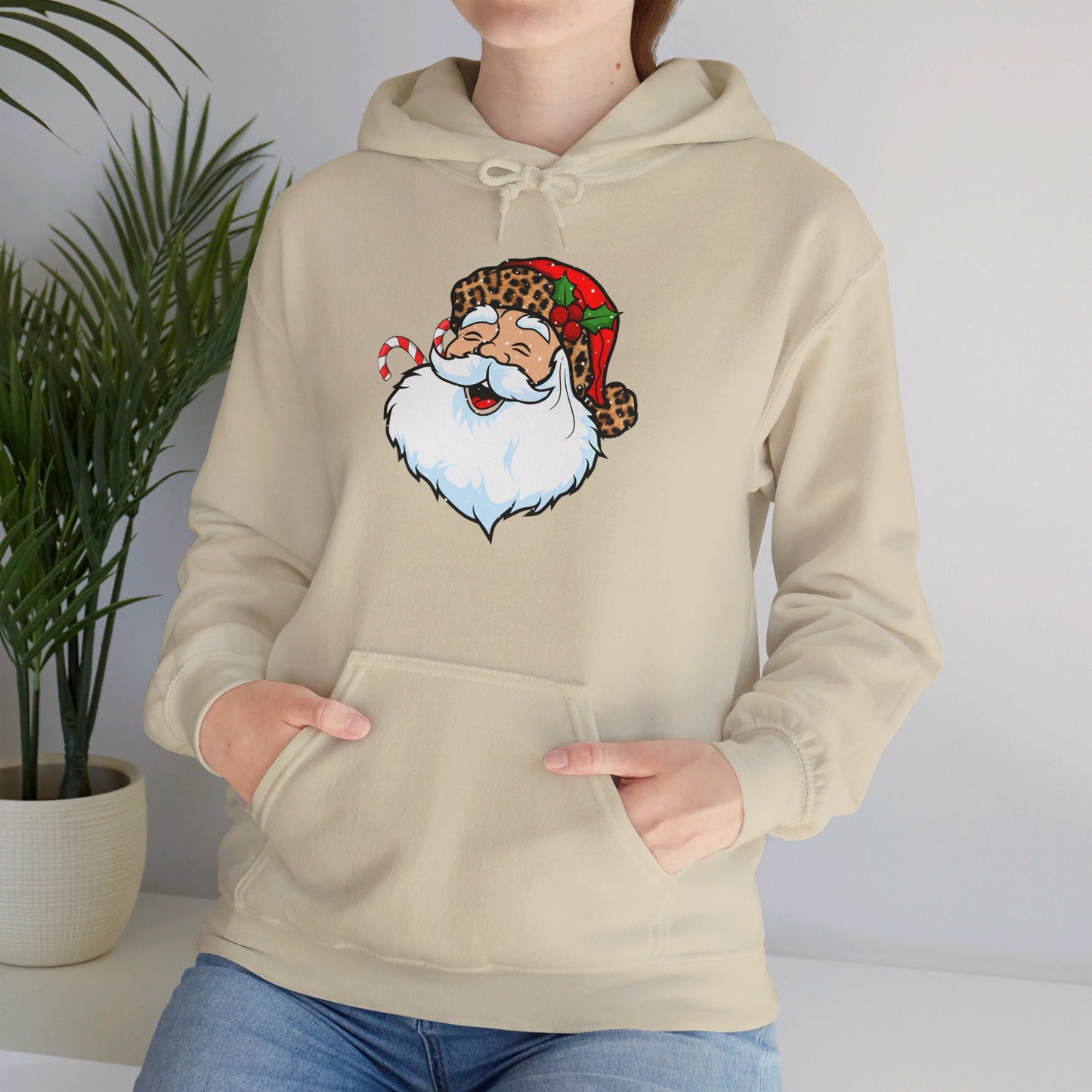 Festive Santa Claus - Hooded Sweatshirt