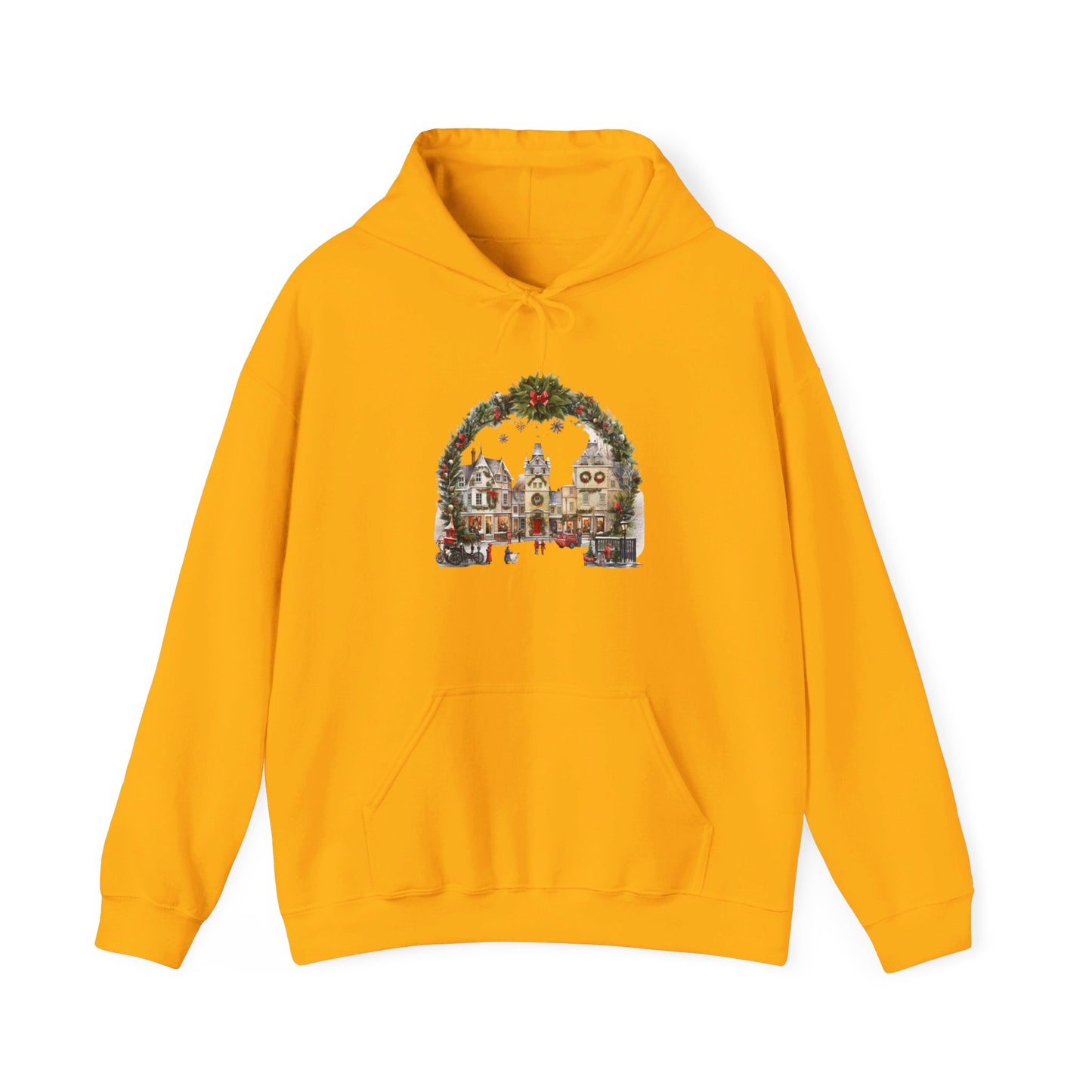 Village Christmas Eve - Hooded Sweatshirt