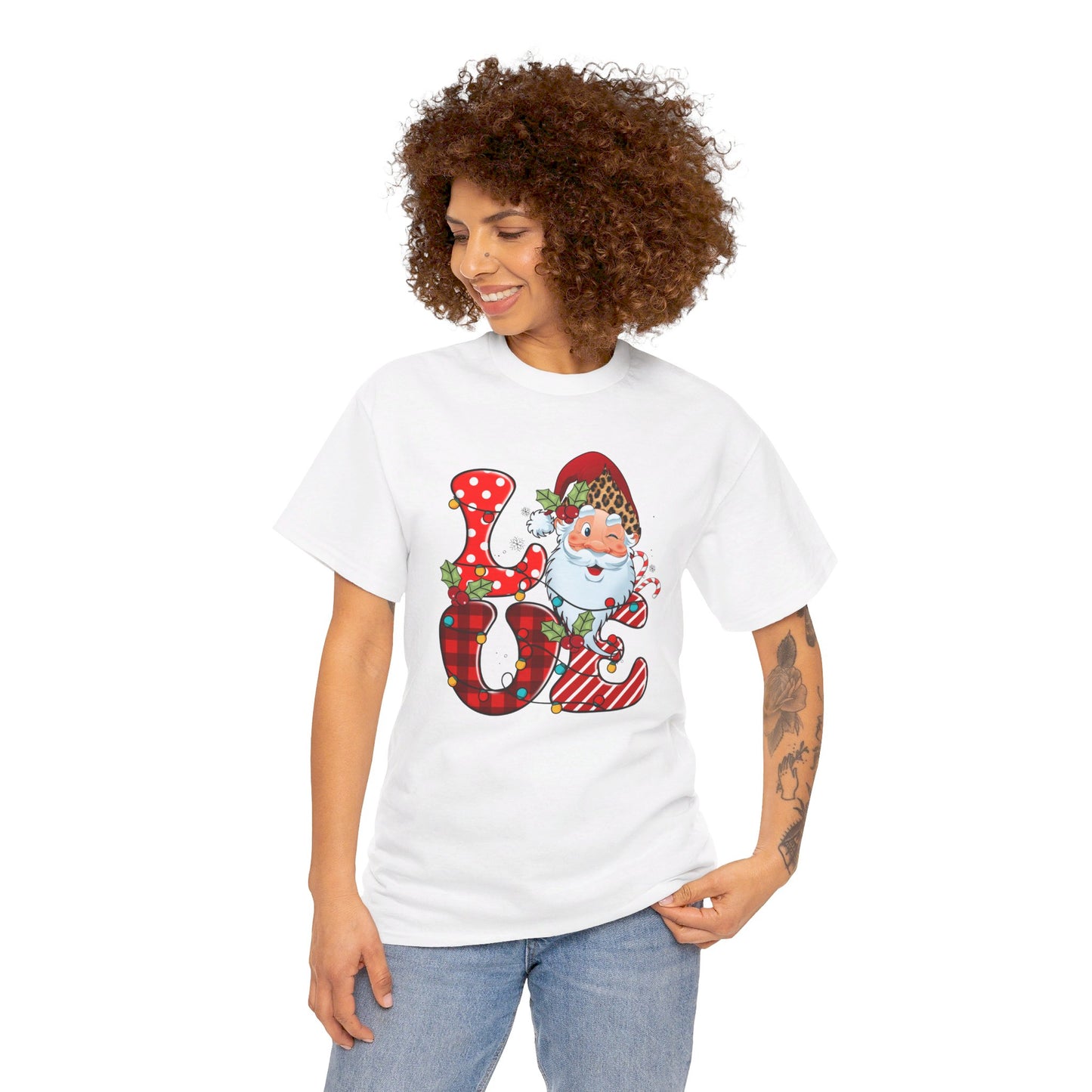 Festive Santa LOVE - T-Shirt