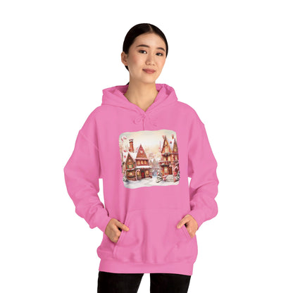 Snowy Christmas Village 11 - Hooded Sweatshirt