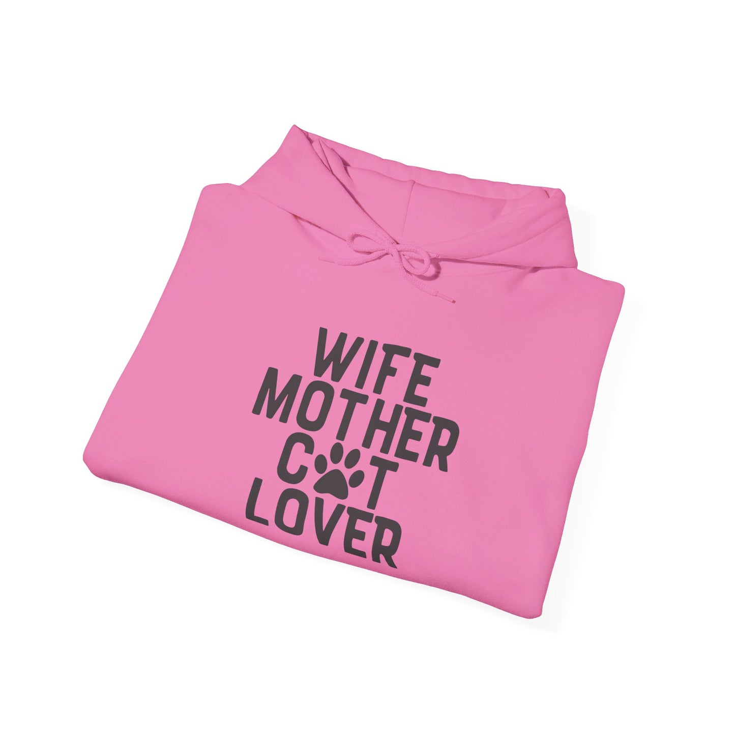 Wife Mother Cat Lover, Pure Joy - Hooded Sweatshirt