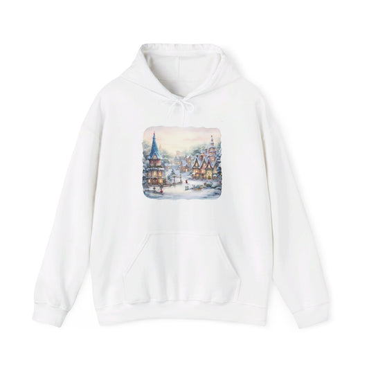 Snowy Christmas Village 2 - Hooded Sweatshirt