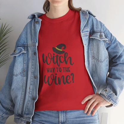 Witch way to the wine-T-Shirt