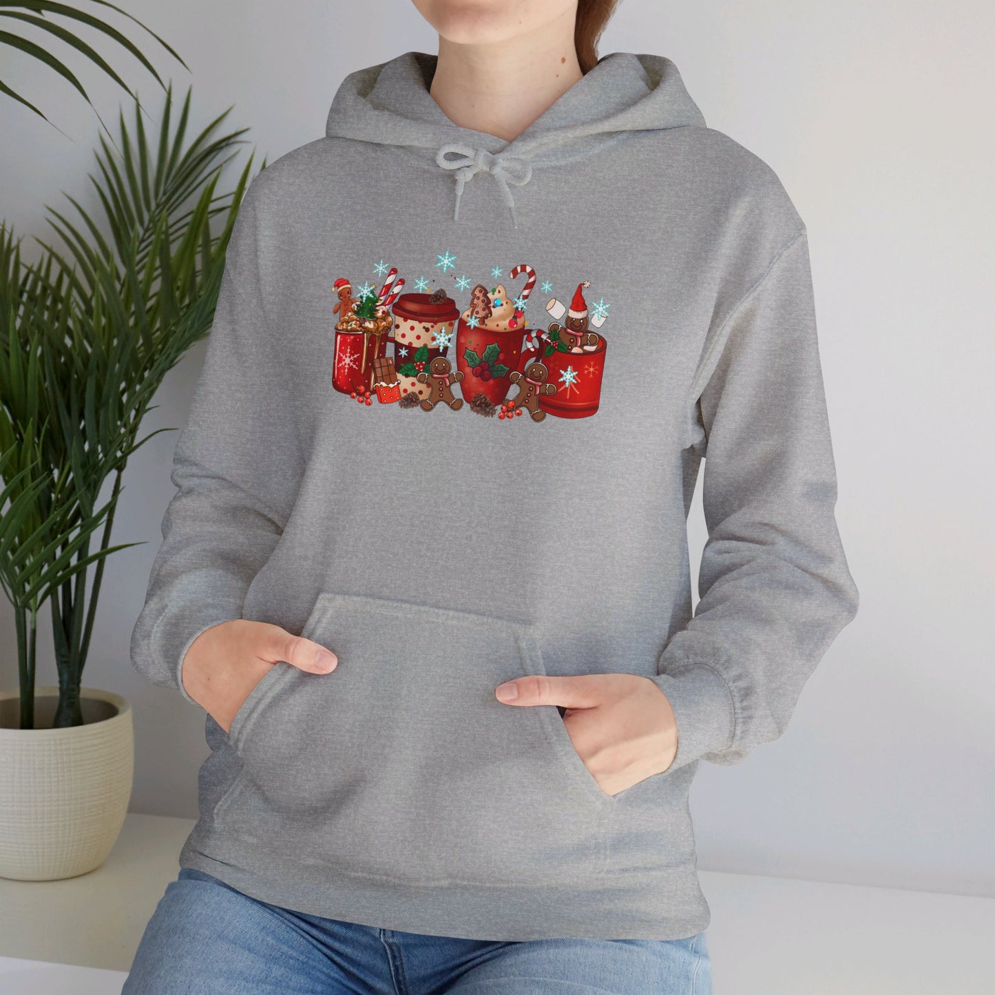 Christmas Cocoa & Gingerbread Delight - Hooded Sweatshirt