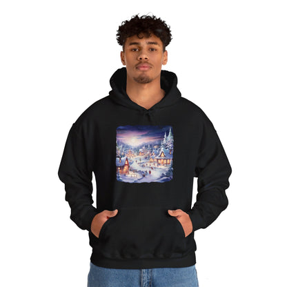 Snowy Christmas Village 3 - Hooded Sweatshirt