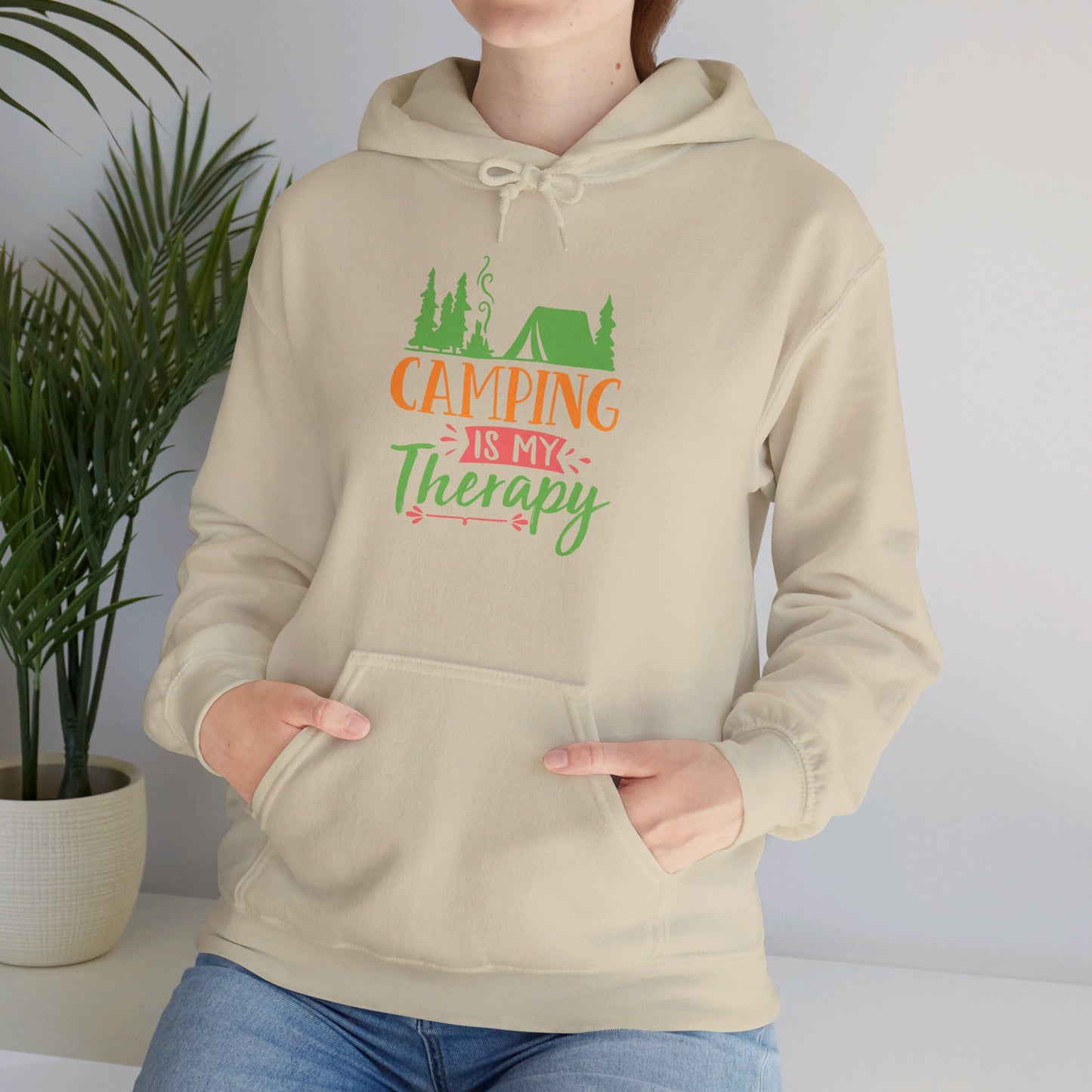 Camping Is My Therapy - Hooded Sweatshirt