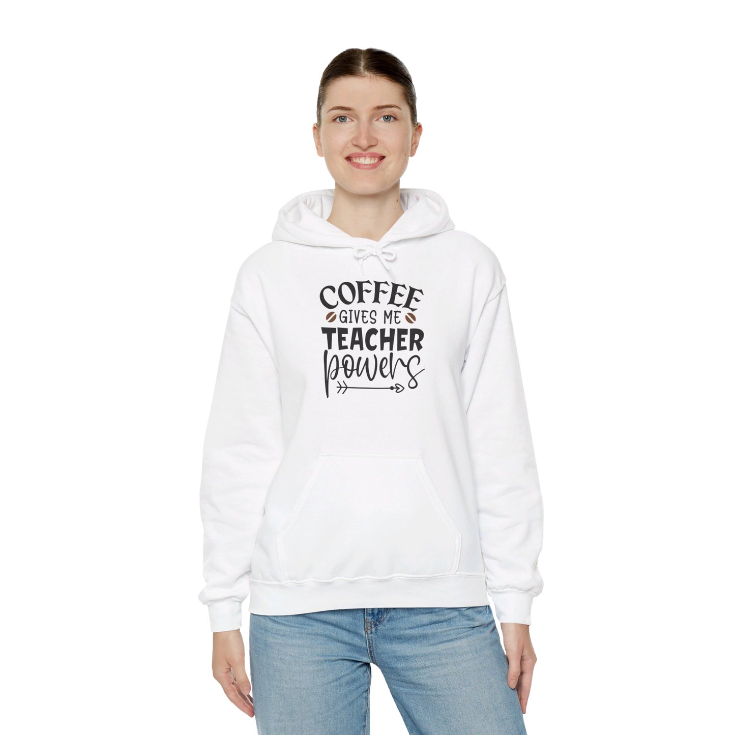 Coffee Gives Me Teacher Powers - Hooded Sweatshirt