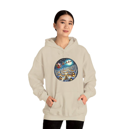 Santa's Snowy Flight - Hooded Sweatshirt