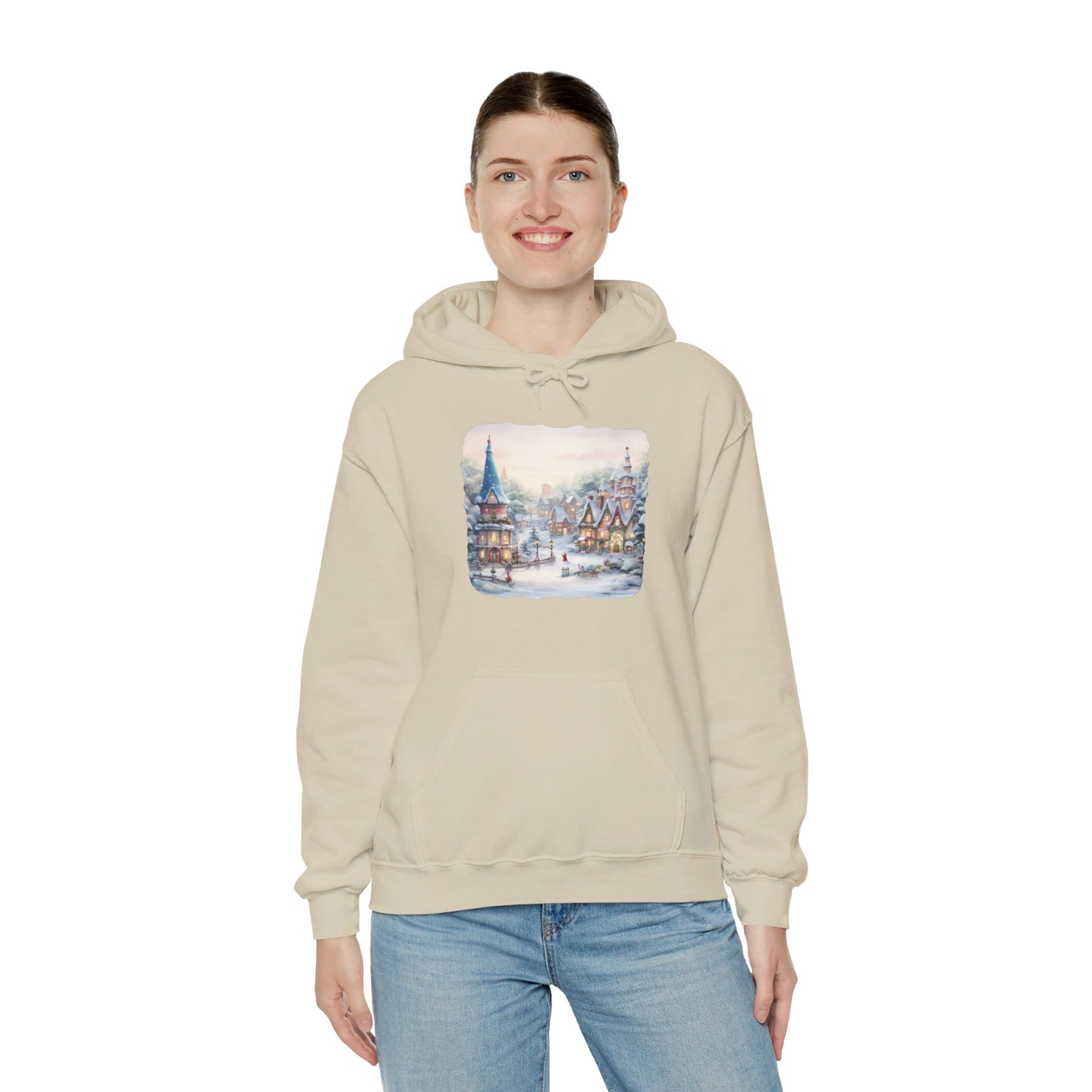 Snowy Christmas Village 2 - Hooded Sweatshirt