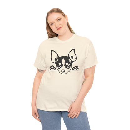 Peeking Chihuahua, Pure Cuteness - T-Shirt