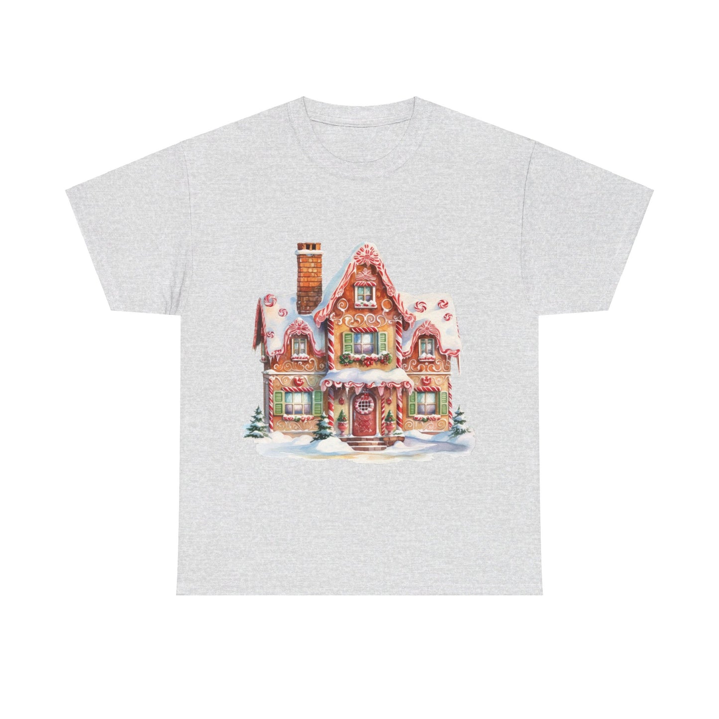 Christmas Snowy Village-14-T-Shirt