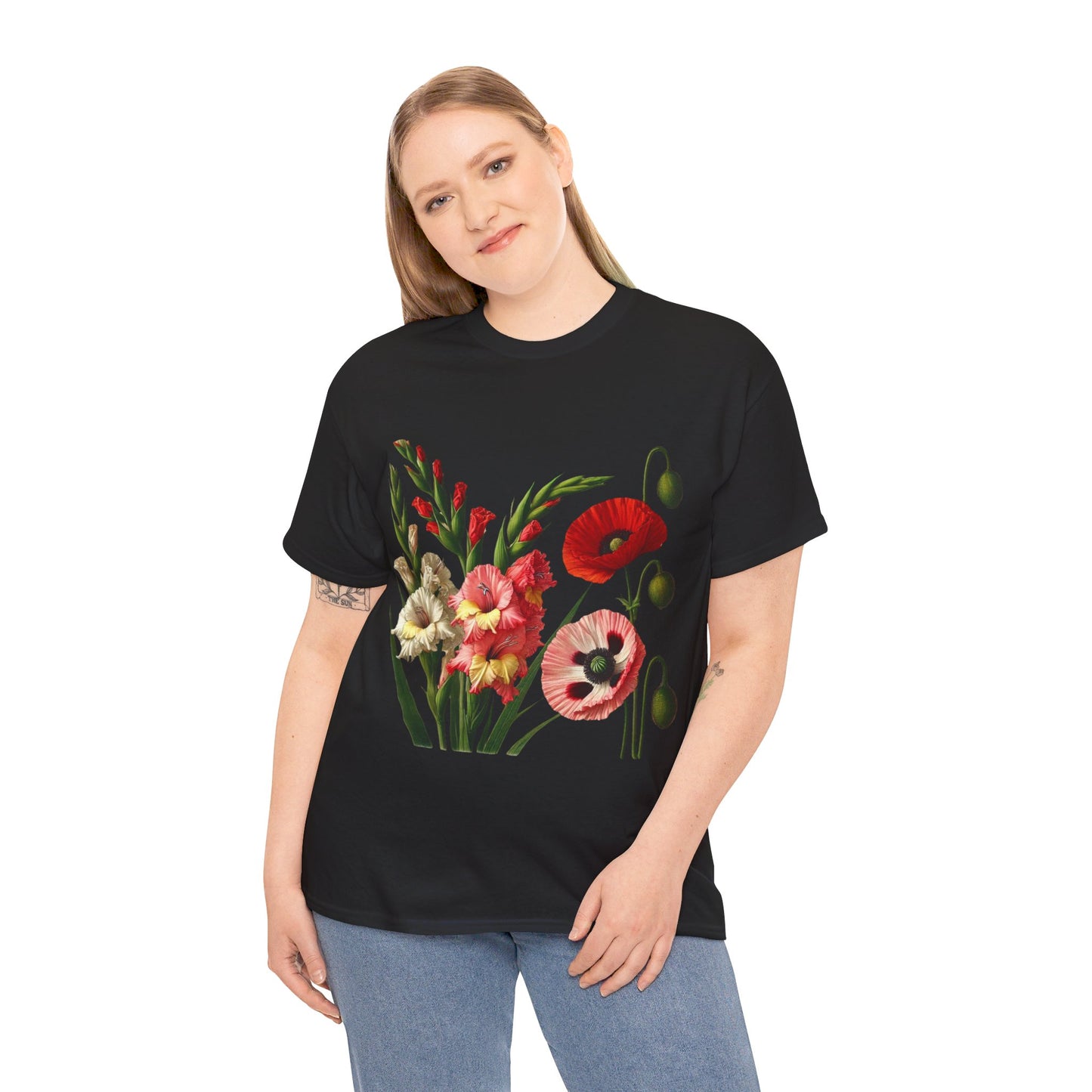 August Flowers - Birth Month - T-Shirt