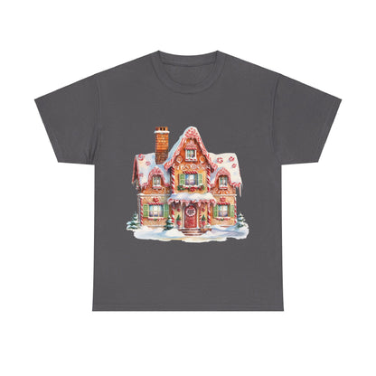 Christmas Snowy Village-14-T-Shirt