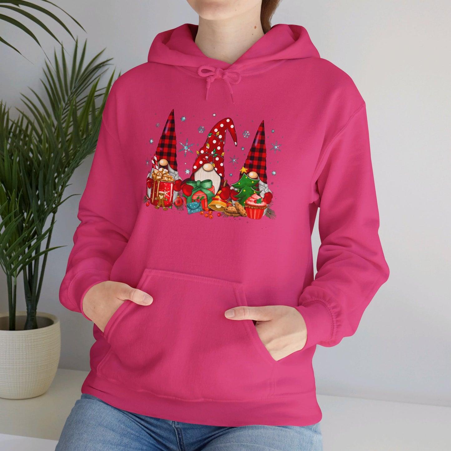 Christmas Gnome Trio - Hooded Sweatshirt