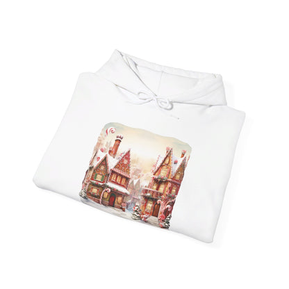 Snowy Christmas Village 11 - Hooded Sweatshirt