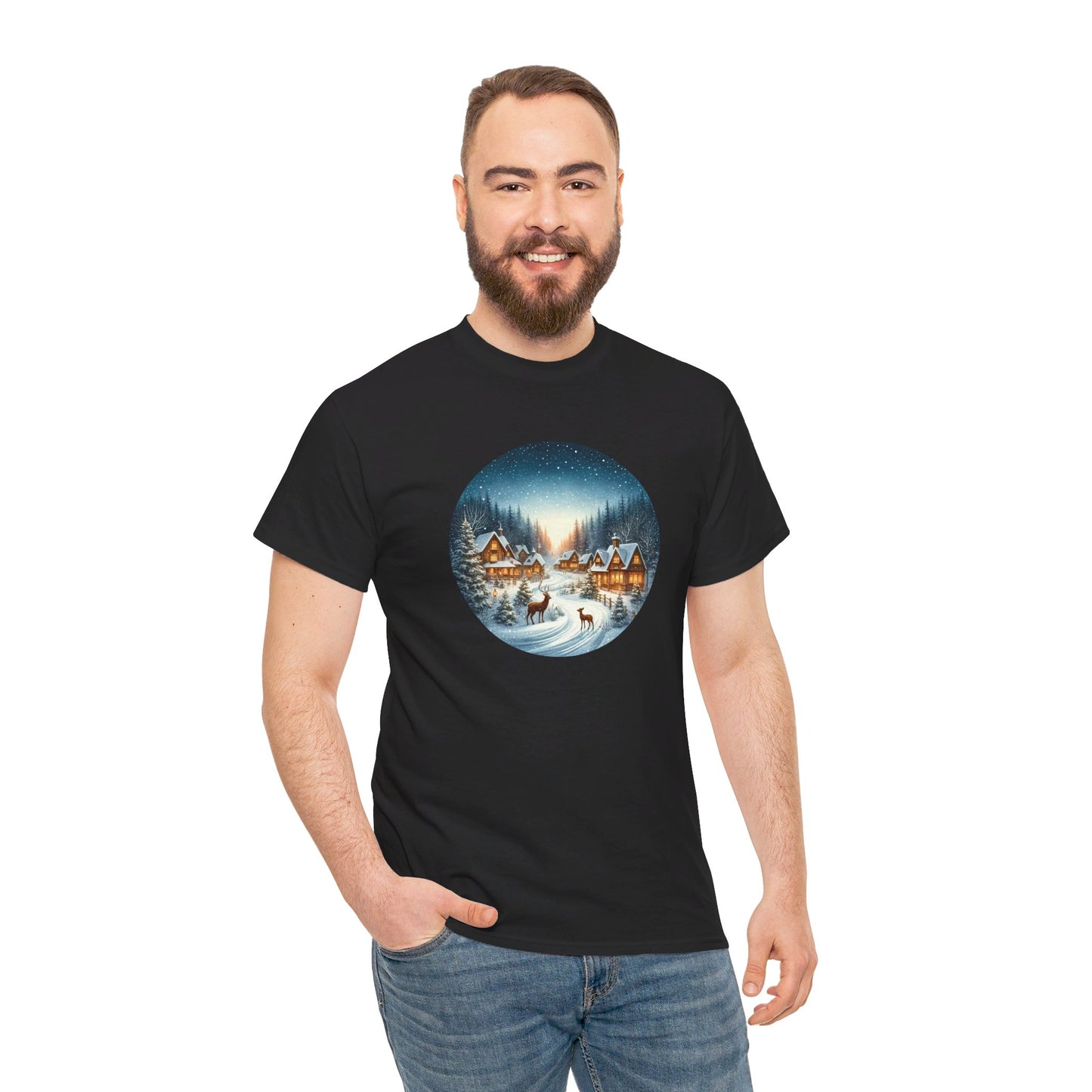 Magical Snowy Night - T-Shirt