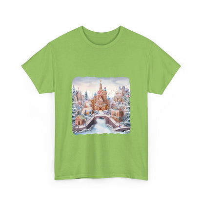 Snowy Christmas Village 10 - T-Shirt