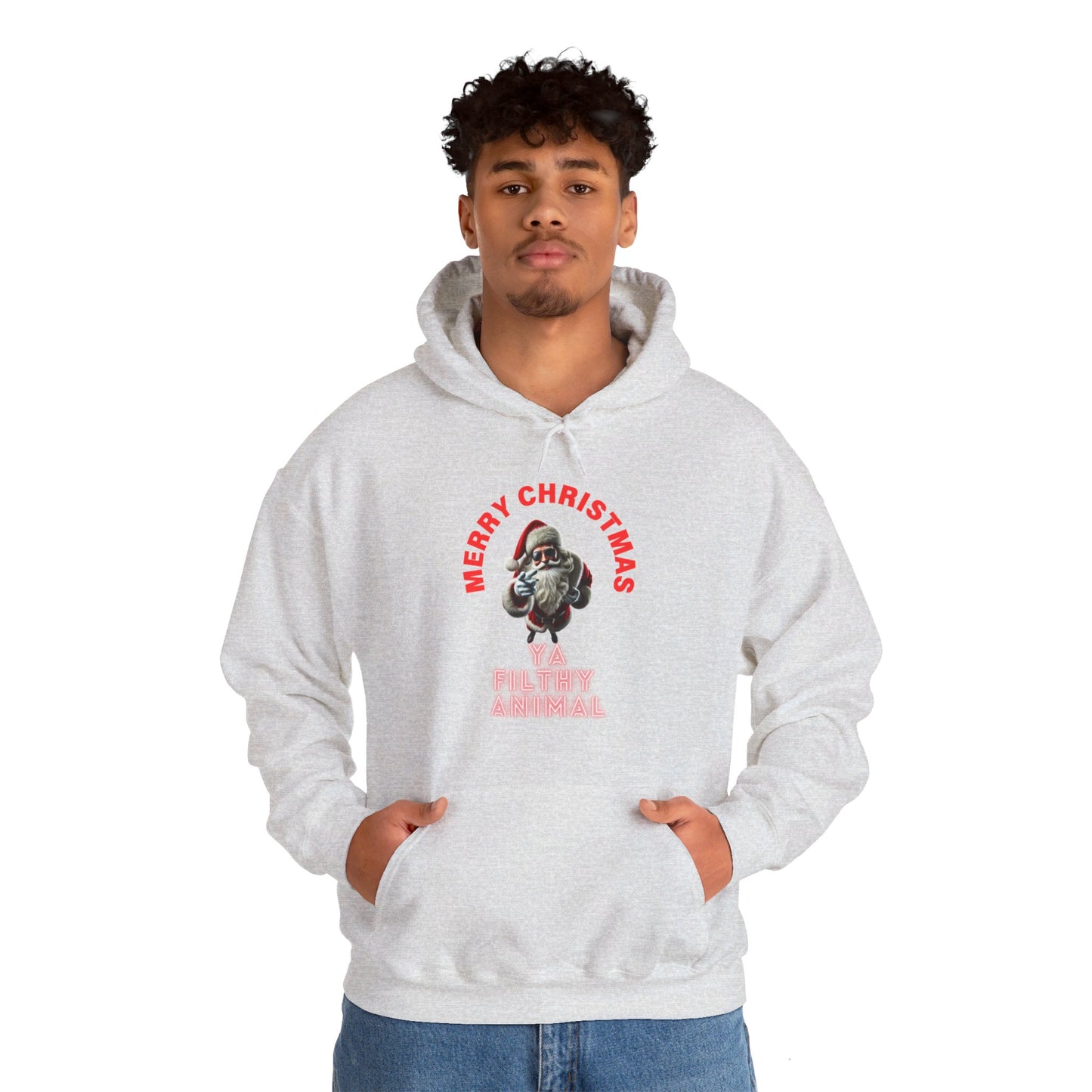 Merry Christmas - Ya Filthy Animal Unisex Heavy Blend™ Hooded Sweatshirt