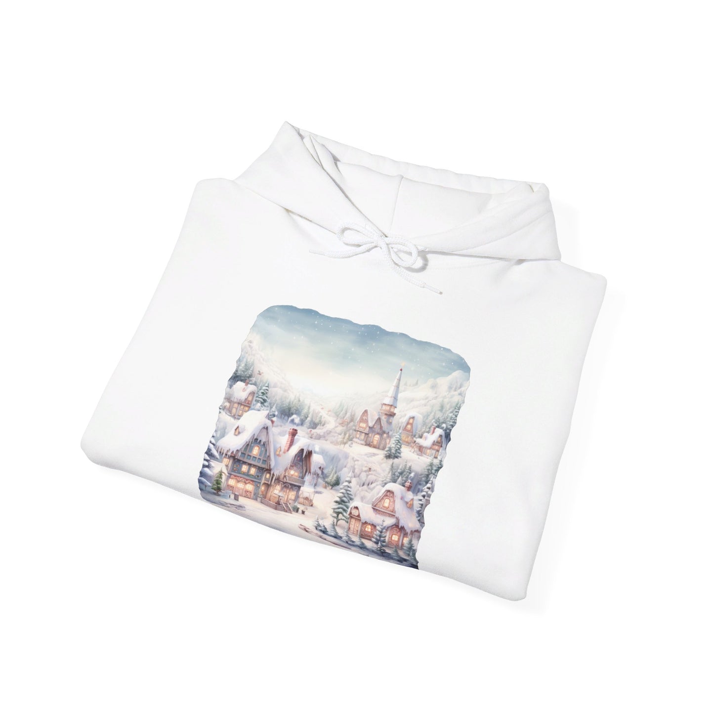 Snowy Christmas Village - Hooded Sweatshirt