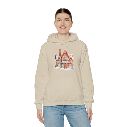 Snowy Christmas Village 14 - Hooded Sweatshirt