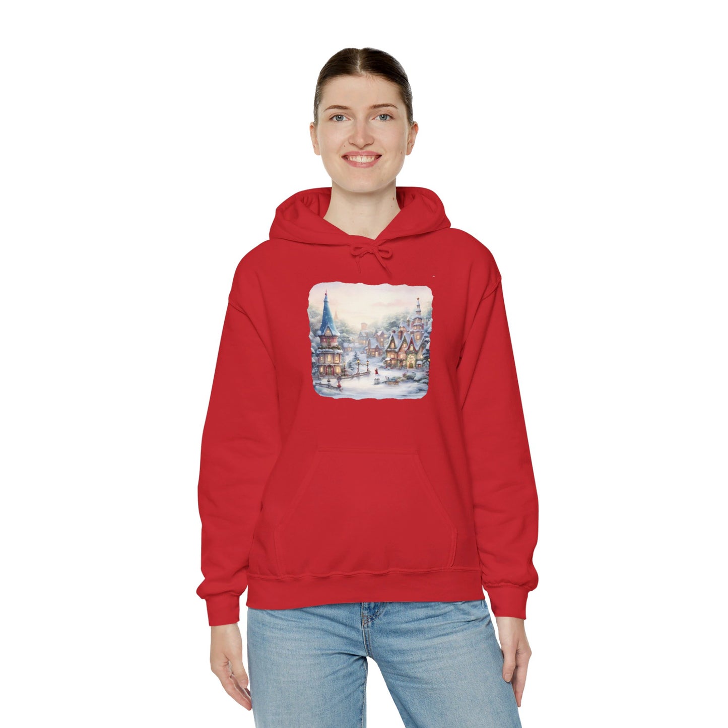 Snowy Christmas Village 2 - Hooded Sweatshirt