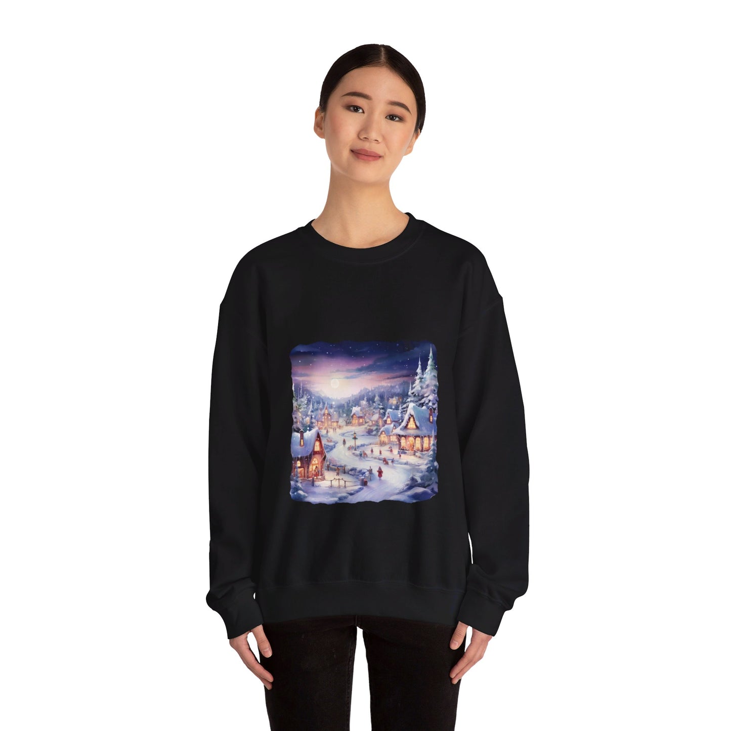 Snowy Christmas Village 3 - Sweatshirt