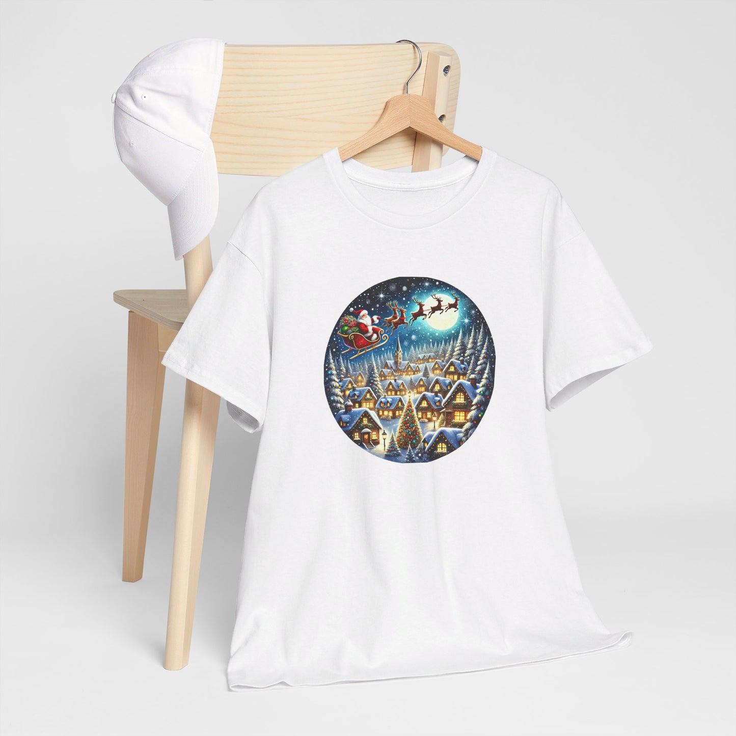 Santa's Snowy Flight - T-Shirt