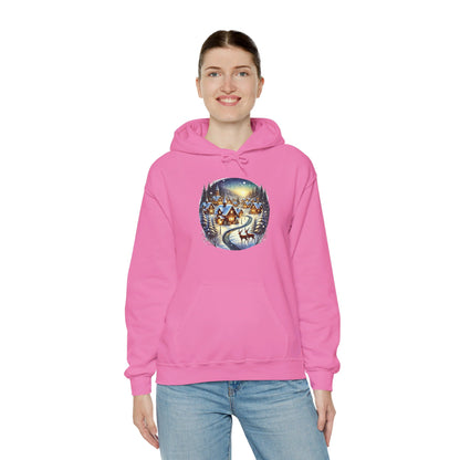 Christmas Snow House - Hooded Sweatshirt