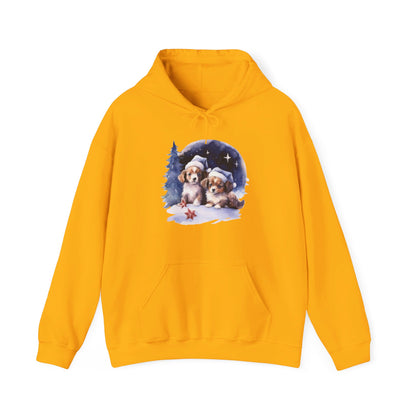 Snowy Christmas Dogs - Hooded Sweatshirt