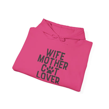 Wife Mother Cat Lover, Pure Joy - Hooded Sweatshirt