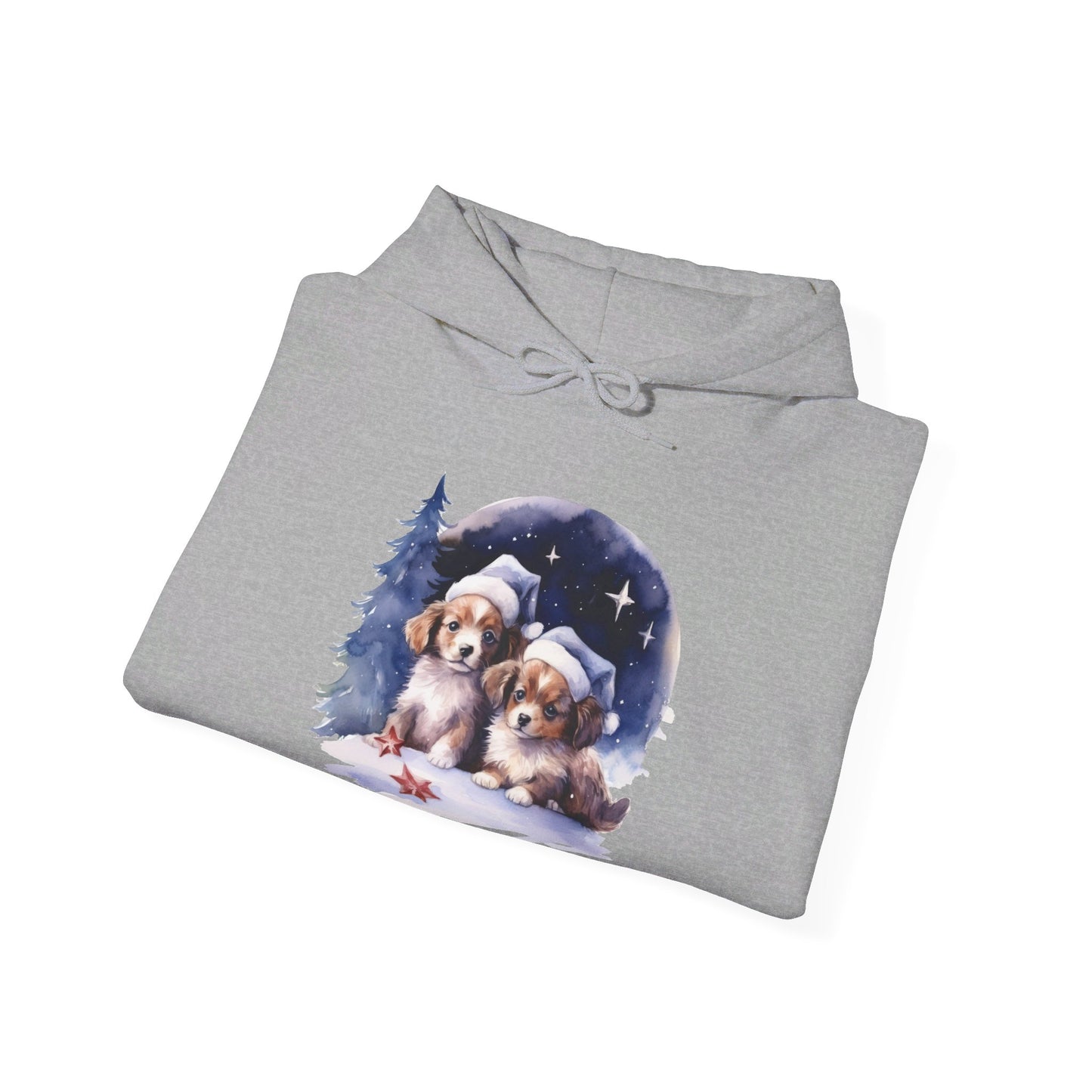 Snowy Christmas Dogs - Hooded Sweatshirt