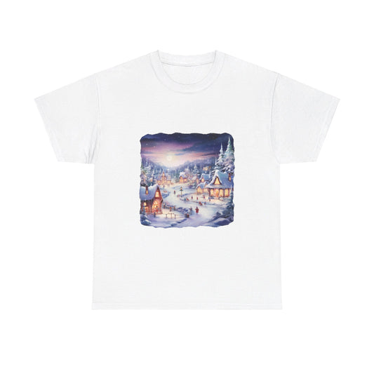 Snowy Christmas Village 3 - T-Shirt