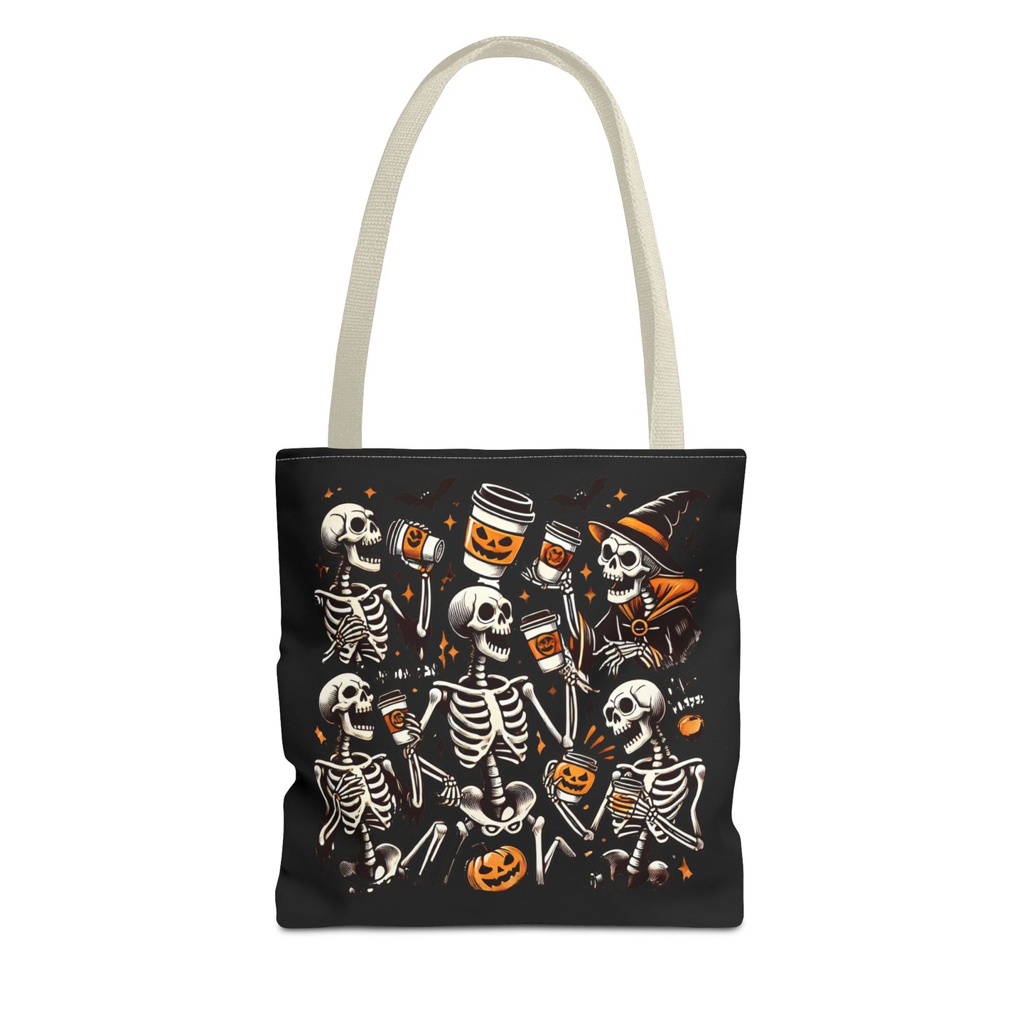 Skeleton drinking coffee - Tote Bag