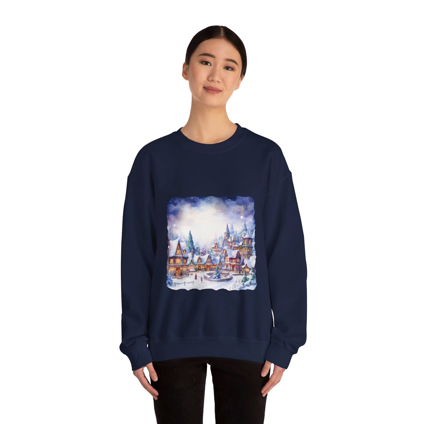 Snowy Christmas Village 5 - Sweatshirt