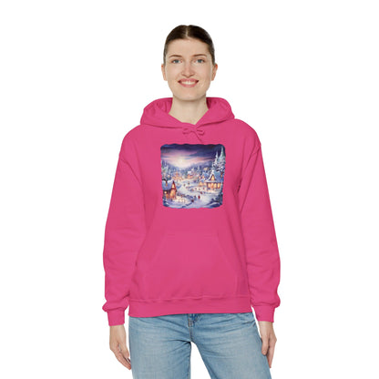 Snowy Christmas Village 3 - Hooded Sweatshirt