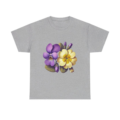 February Flowers - Birth Month - T-Shirt