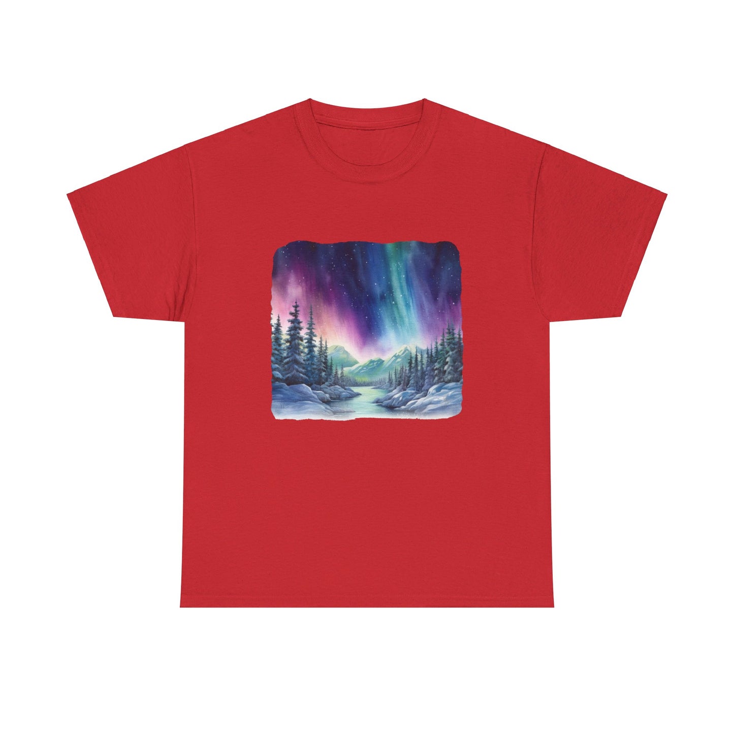 Northern Lights Watercolor  - T-Shirt