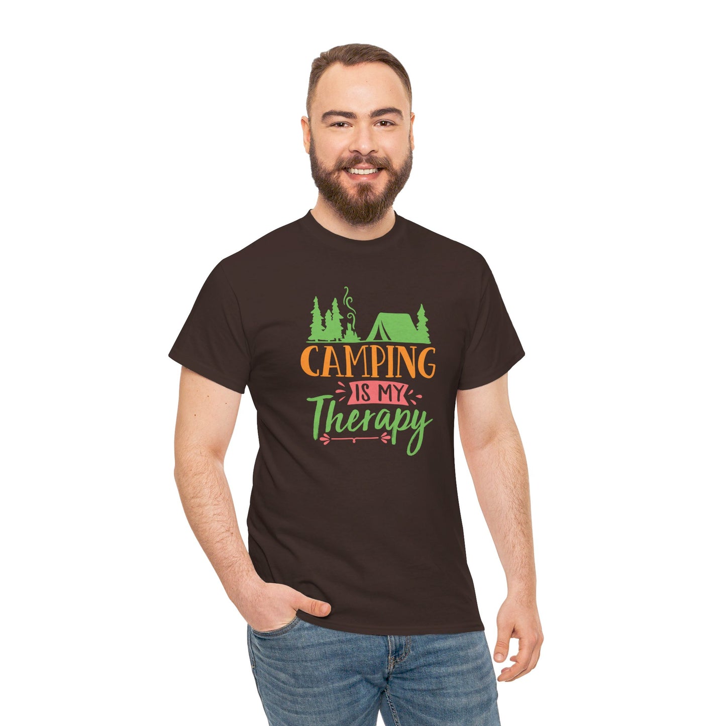 Camping Is My Therapy - T-Shirt