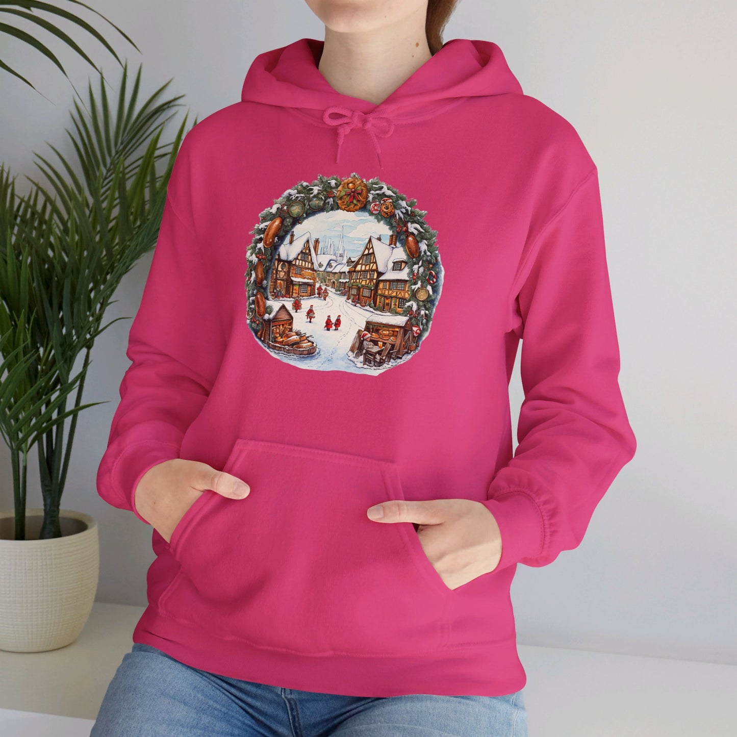 Village Yuletide Joy - Hooded Sweatshirt