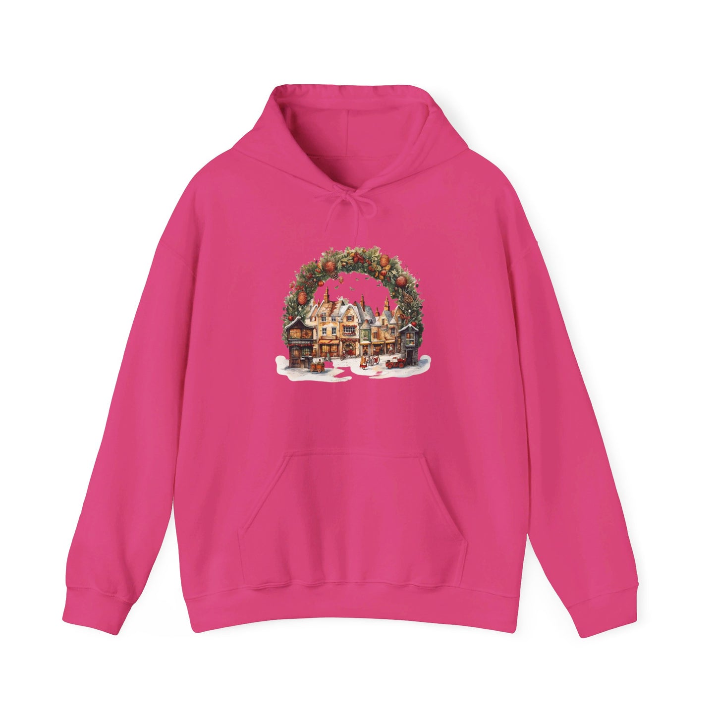 Snowy Village Bliss - Hooded Sweatshirt