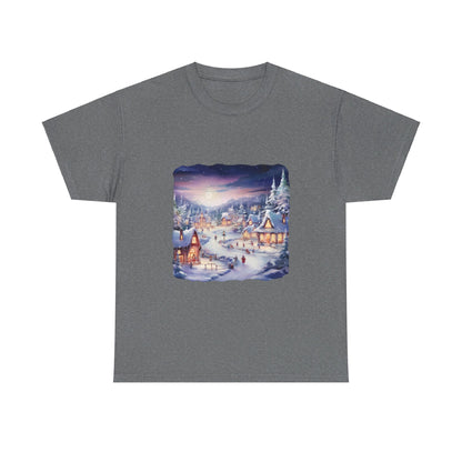 Snowy Christmas Village 3 - T-Shirt