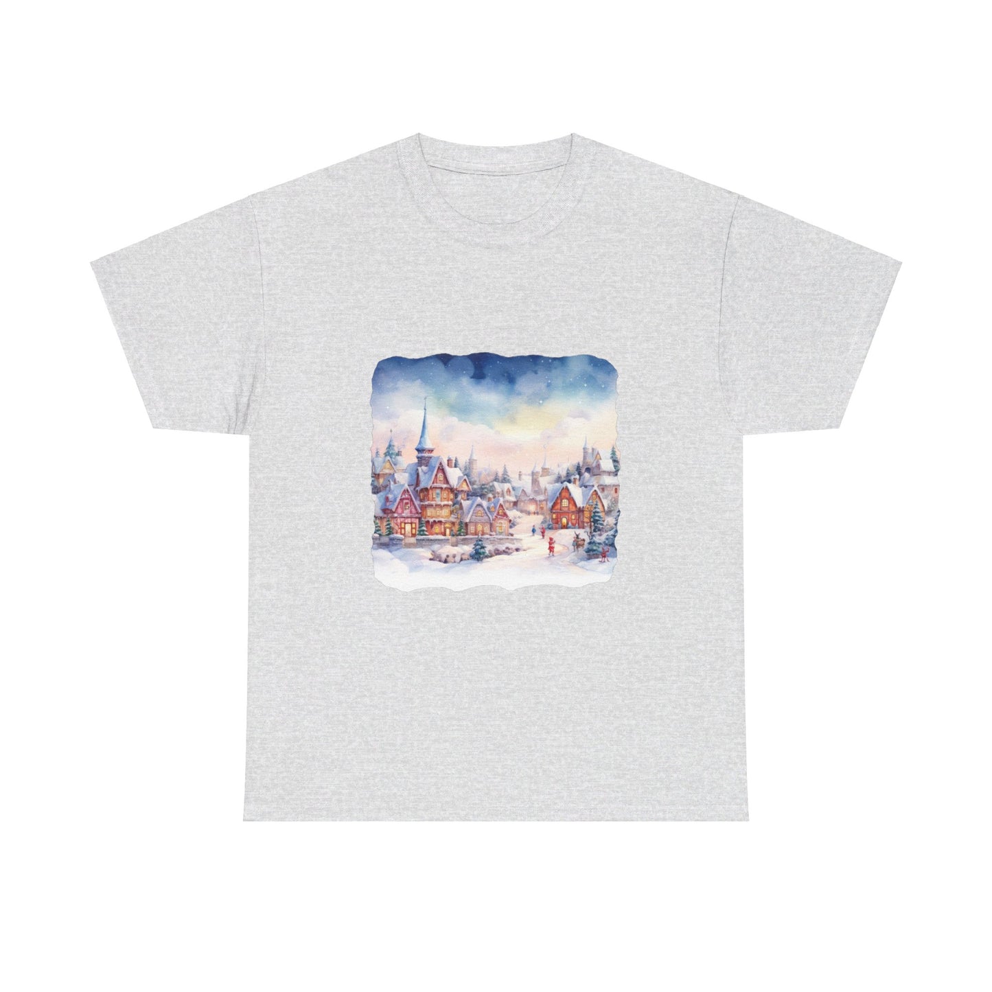 Snowy Christmas Village 7 - T-Shirt