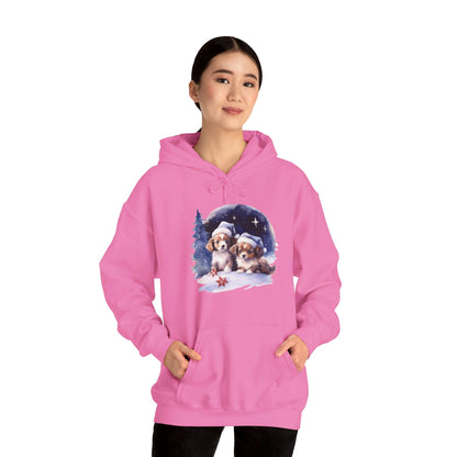 Snowy Christmas Dogs - Hooded Sweatshirt