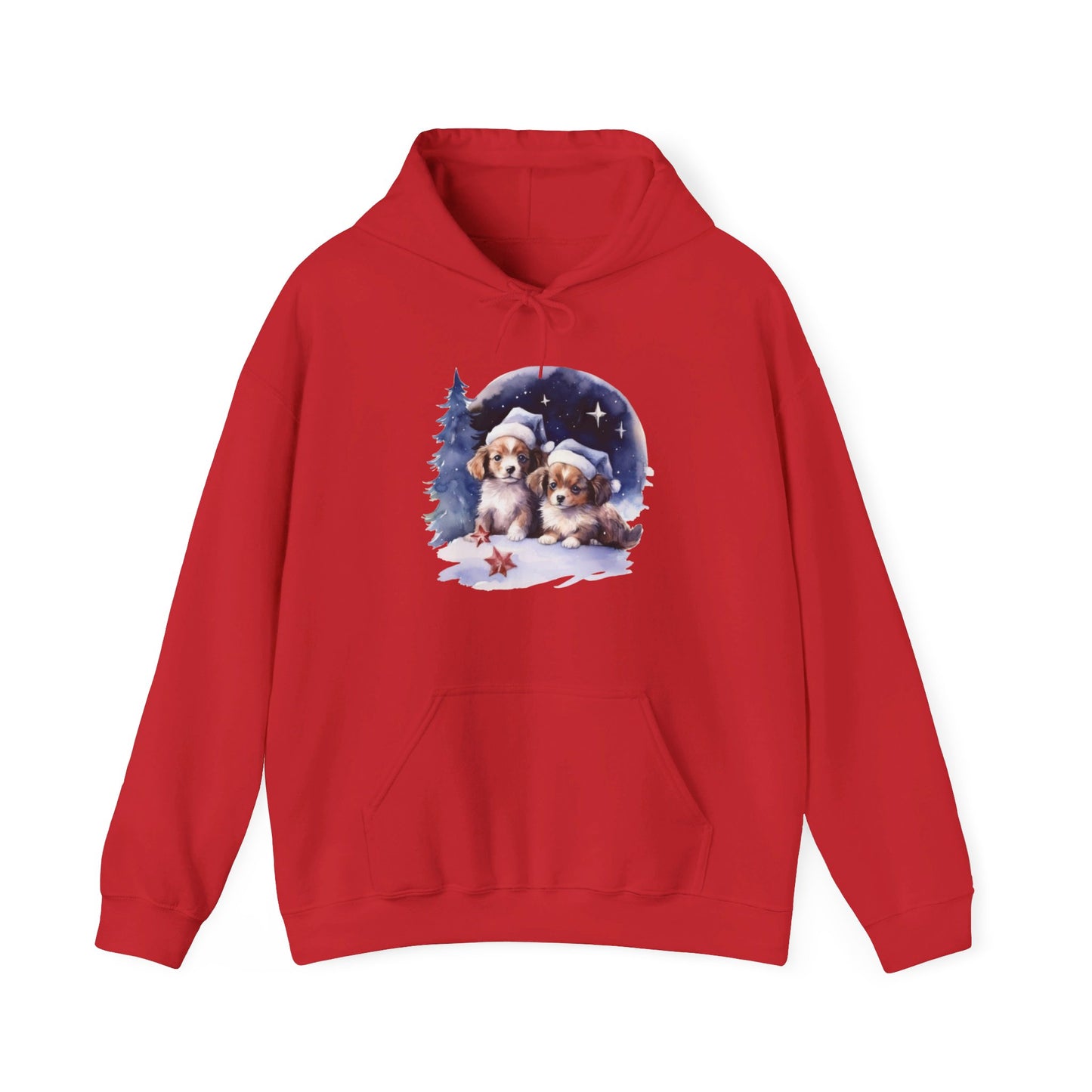 Snowy Christmas Dogs - Hooded Sweatshirt