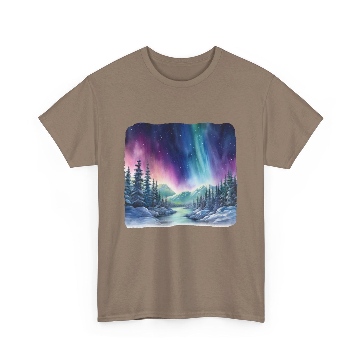 Northern Lights Watercolor  - T-Shirt