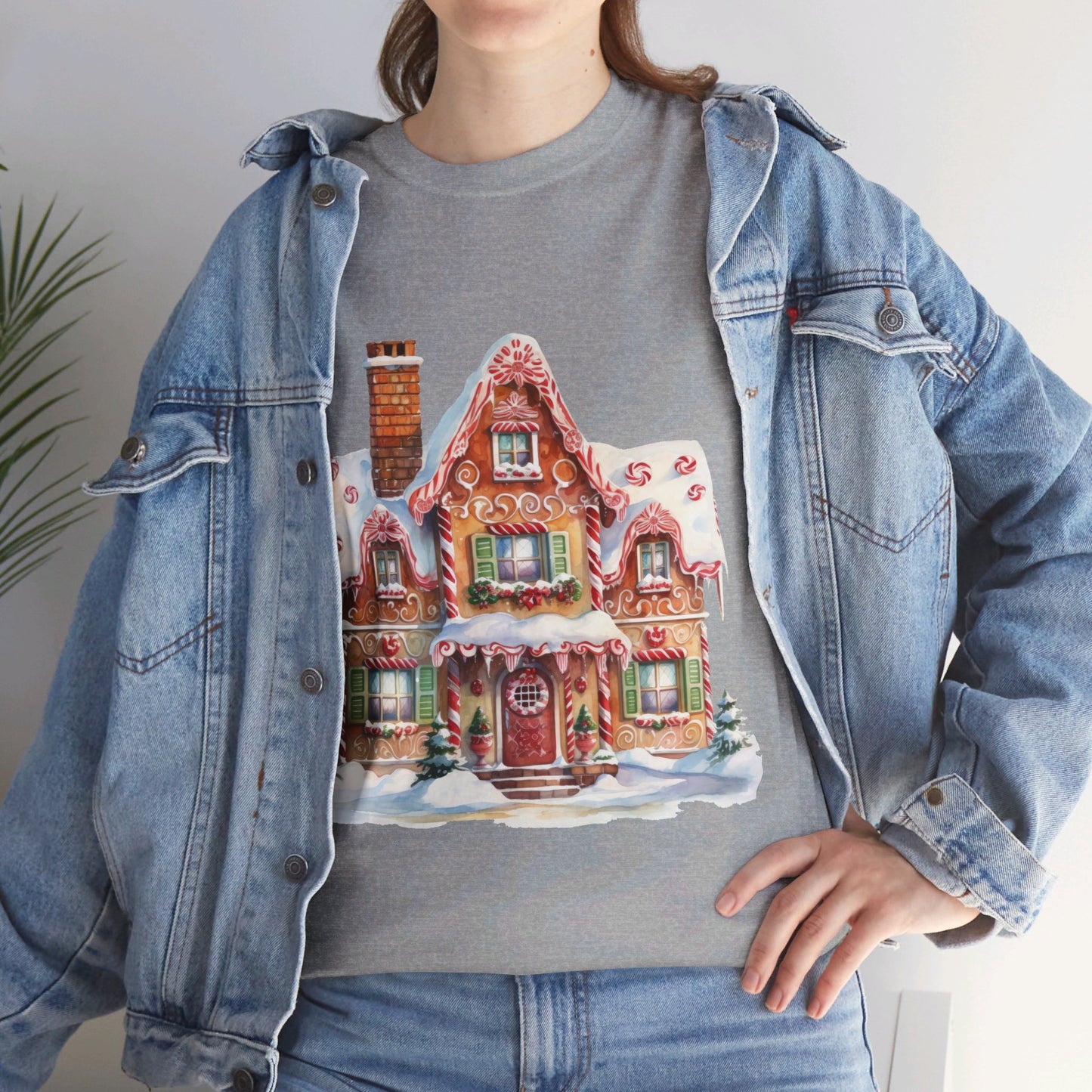 Christmas Snowy Village-14-T-Shirt