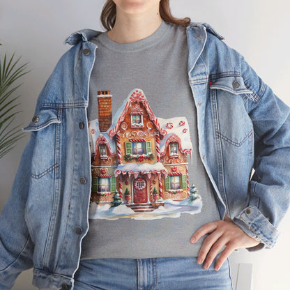 Christmas Snowy Village-14-T-Shirt