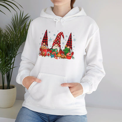 Christmas Gnome Trio - Hooded Sweatshirt