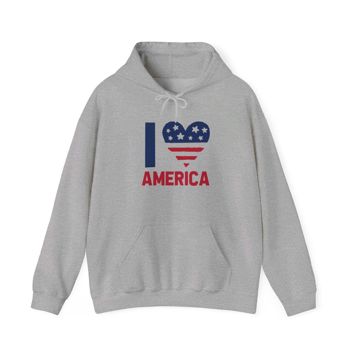 Heartfelt Love for the America - Hooded Sweatshirt